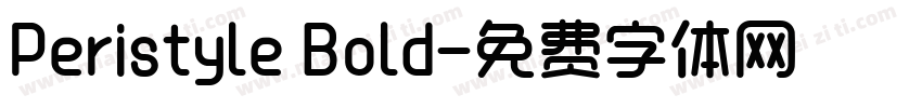 Peristyle Bold字体转换